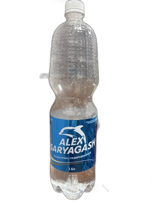 Вода ALEX SARYAGASH газированная 1.5л